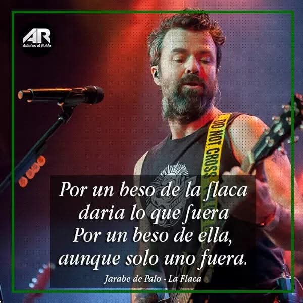 La flaca duerme de día
dice que así el hambre engaña
cuando cae la noche
baja a bailar a la Tasca

Y bailar y bailar
y tomar y tomar
una cerveza tras otra
pero ella nunca engorda
pero ella nunca engorda 

#JuevesMusicales con La Flaca. 🎶🎶