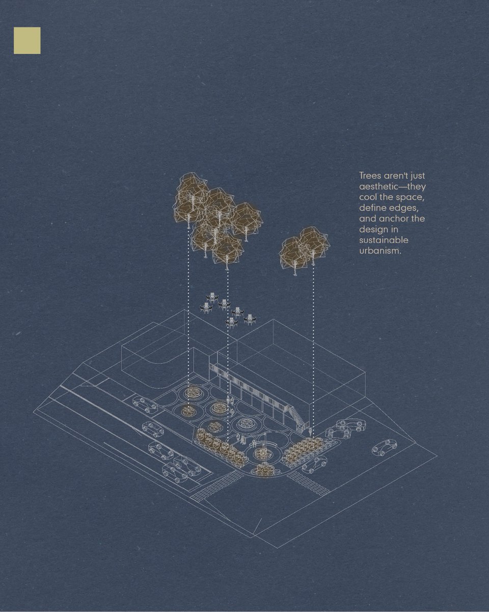CPLA_info's tweet photo. Urban Acupuncture:
Through strategic design choices, multiple high impact outcomes are able to be achieved.
-Safer crossings, slower traffic
-Trees are not used just for aesthetics—they cool the space, define edges.
-Public space with purpose—layered outdoor zones blur the line. https://t.co/dAjkizkhrf