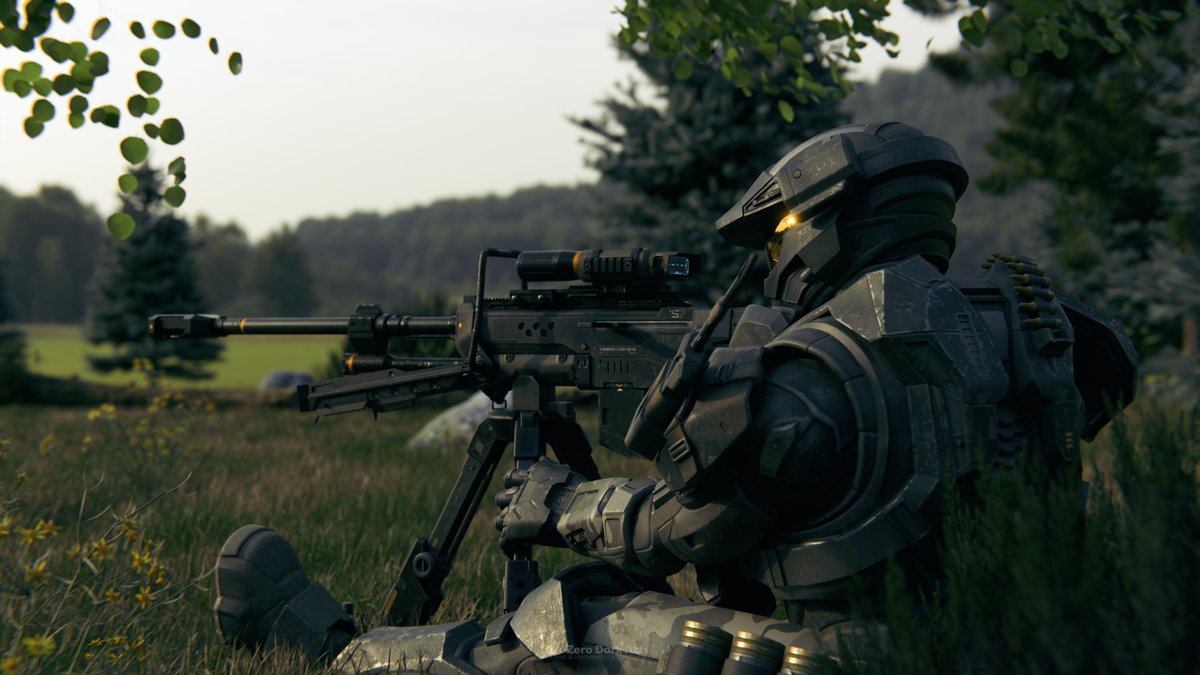 RealOscarMike's tweet photo. :// The Watcher
If your heard the shot, it wasn't for you.
#HaloInfinite #LongGun #Sniping #Blender https://t.co/hO00by4Abk