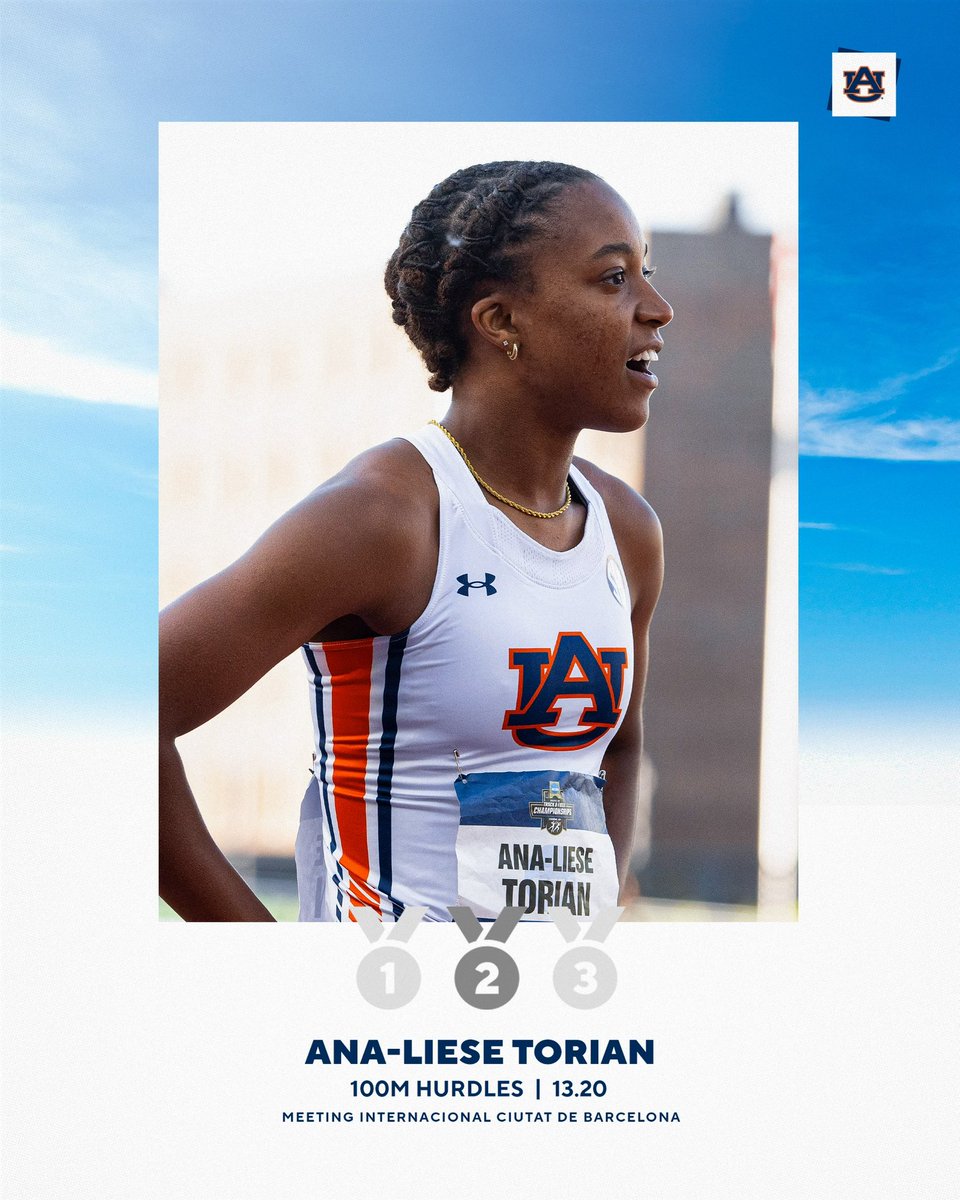 Auburn Track & Field (@auburntfxc) on Twitter photo Speed on display in Spain ๐จ
<a href="/analiesetorian/">Ana-Liese Torian</a> finished second overall in the womenโs 100m hurdles (13.20) at the Meeting Internacional Ciutat de Barcelona.
#WarEagle Speed on display in Spain ๐จ
<a href="/analiesetorian/">Ana-Liese Torian</a> finished second overall in the womenโs 100m hurdles (13.20) at the Meeting Internacional Ciutat de Barcelona.
#WarEagle