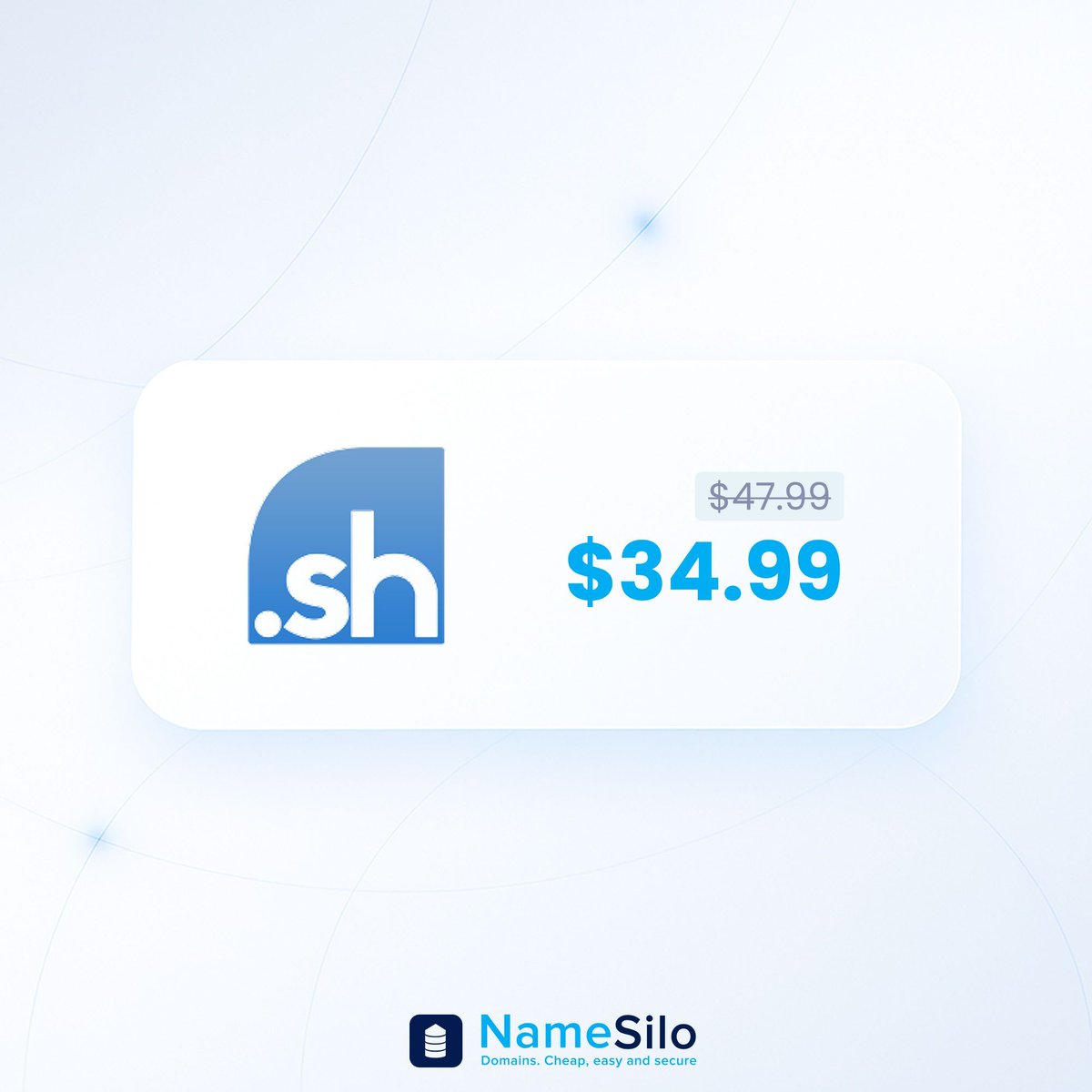 💻 Power up your project with a sleek .SH domain — just $34.99 at NameSilo!
Ideal for developers, startups and anyone who wants a sharp, memorable web address. 🔗 buff.ly/3QYZxzD 

#DotSH #TechDomains #DeveloperFriendly #NameSilo