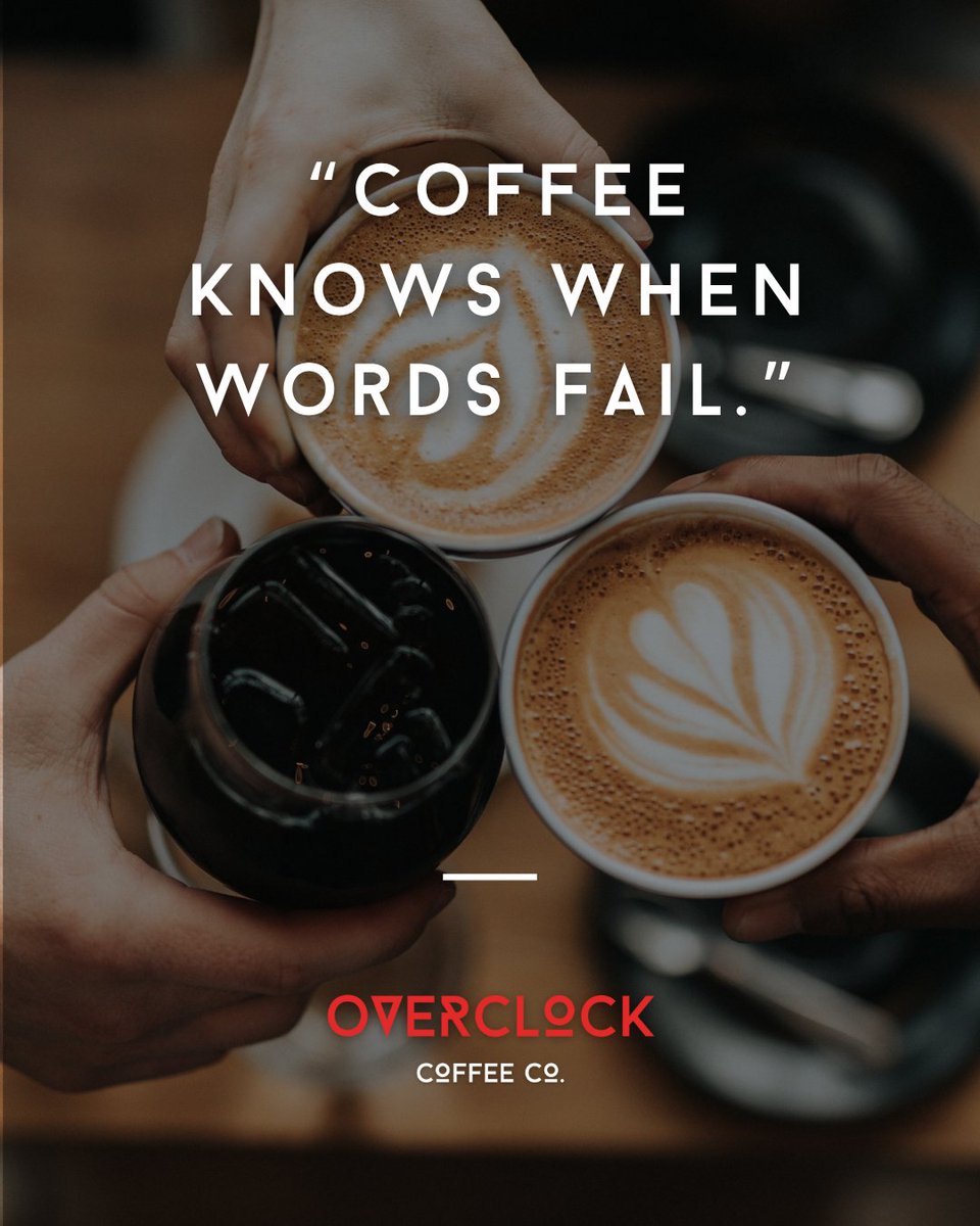 OverclockCoffee's tweet photo. When words don’t cut it, coffee steps in.
Some moments speak louder in silence and cheers to the brew that gets us. ☕
#coffee #CoffeeTime #CapecoralCoffee https://t.co/w58nqmoAUf