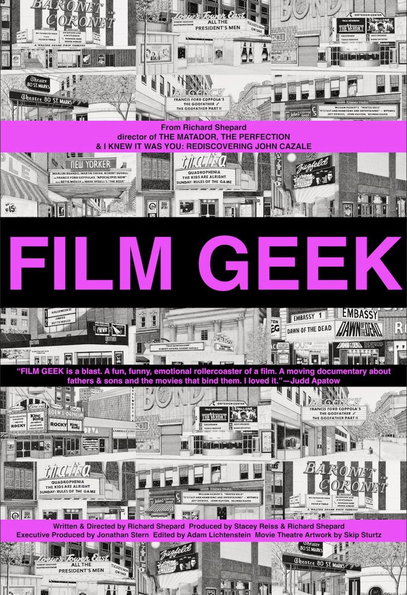 Film Geek (2023) 10-word movie review:

I related … and added 13 more movies to my queue. ~P #10wordmoviereviews #filmgeek #richardshepard #movies #film #newyorkcity #70s #80s