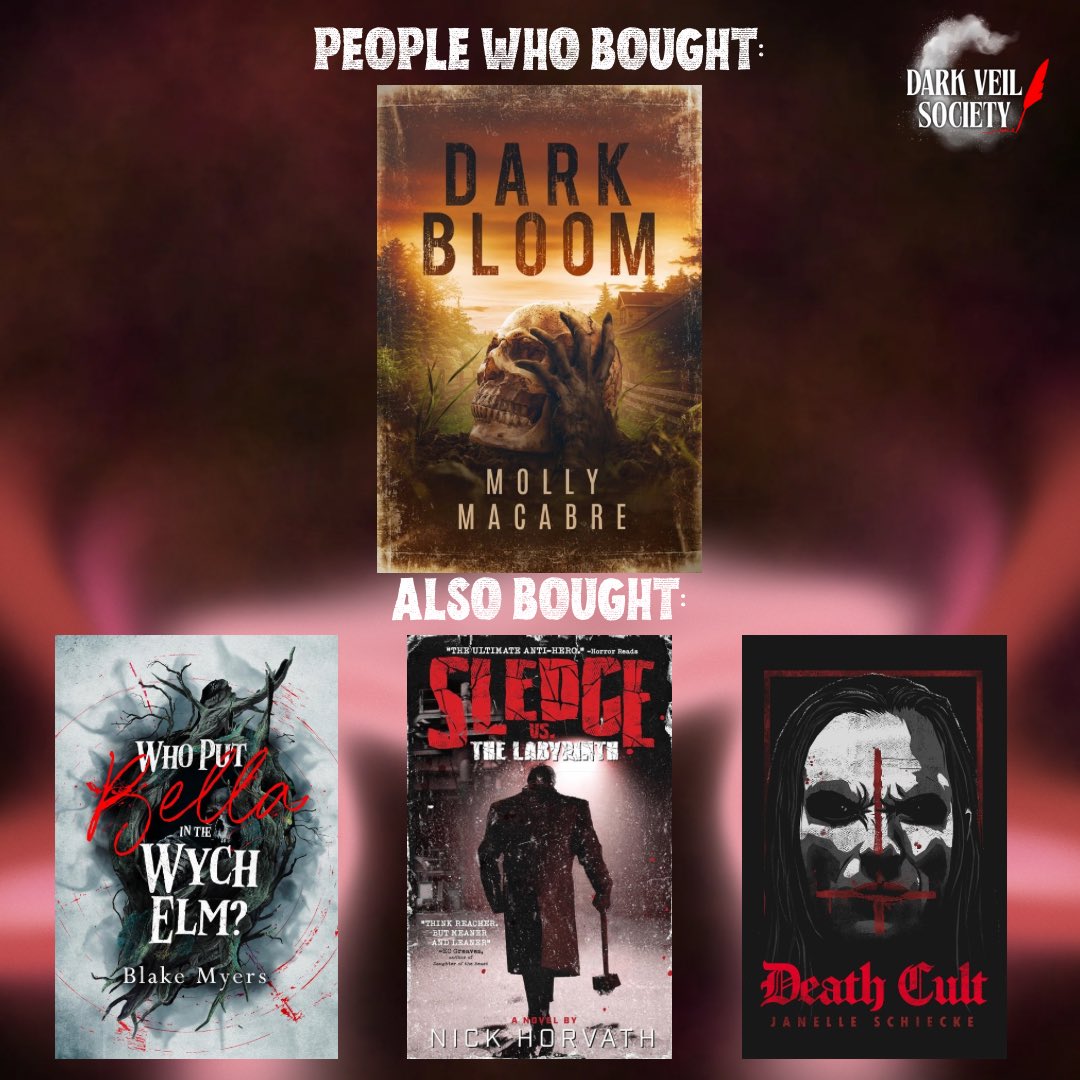 Molly Macabre (@molly_macabre_) on Twitter photo I love this trend because not only does it spotlight great indie books, but it’s a testament to the support indies give each other.
I’ve read Death Cult by <a href="/J_Schiecke/">Janelle Schiecke</a> and Sledge by <a href="/SledgevsBooks/">SLEDGE</a>
🩸both fantastic reads 🔨
Bella by <a href="/BellaHagleyWood/">Bella 💀 Blake Myers</a> is on my shelf and my TBR I love this trend because not only does it spotlight great indie books, but it’s a testament to the support indies give each other.
I’ve read Death Cult by <a href="/J_Schiecke/">Janelle Schiecke</a> and Sledge by <a href="/SledgevsBooks/">SLEDGE</a>
🩸both fantastic reads 🔨
Bella by <a href="/BellaHagleyWood/">Bella 💀 Blake Myers</a> is on my shelf and my TBR