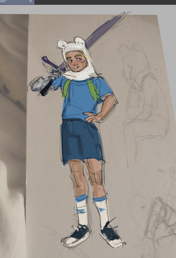 BulBusinka's tweet image. Trying to sketch something again
Finn my boy I'm gonna draw you more