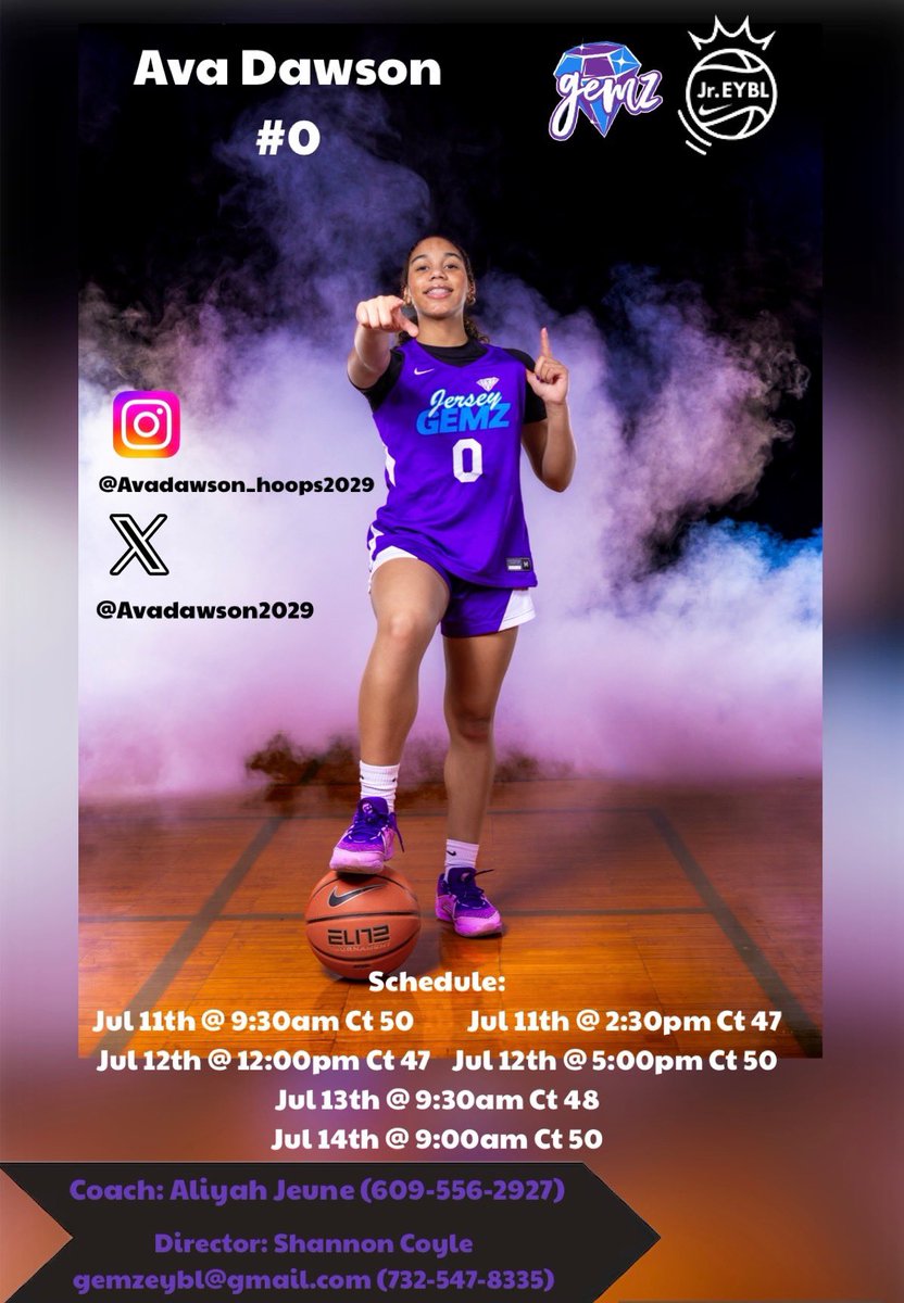 Nike Stop #3 - Kentucky Expo Center
Looking forward to playing with my team!
Jr. EYBL/Jersey Gemz/2029