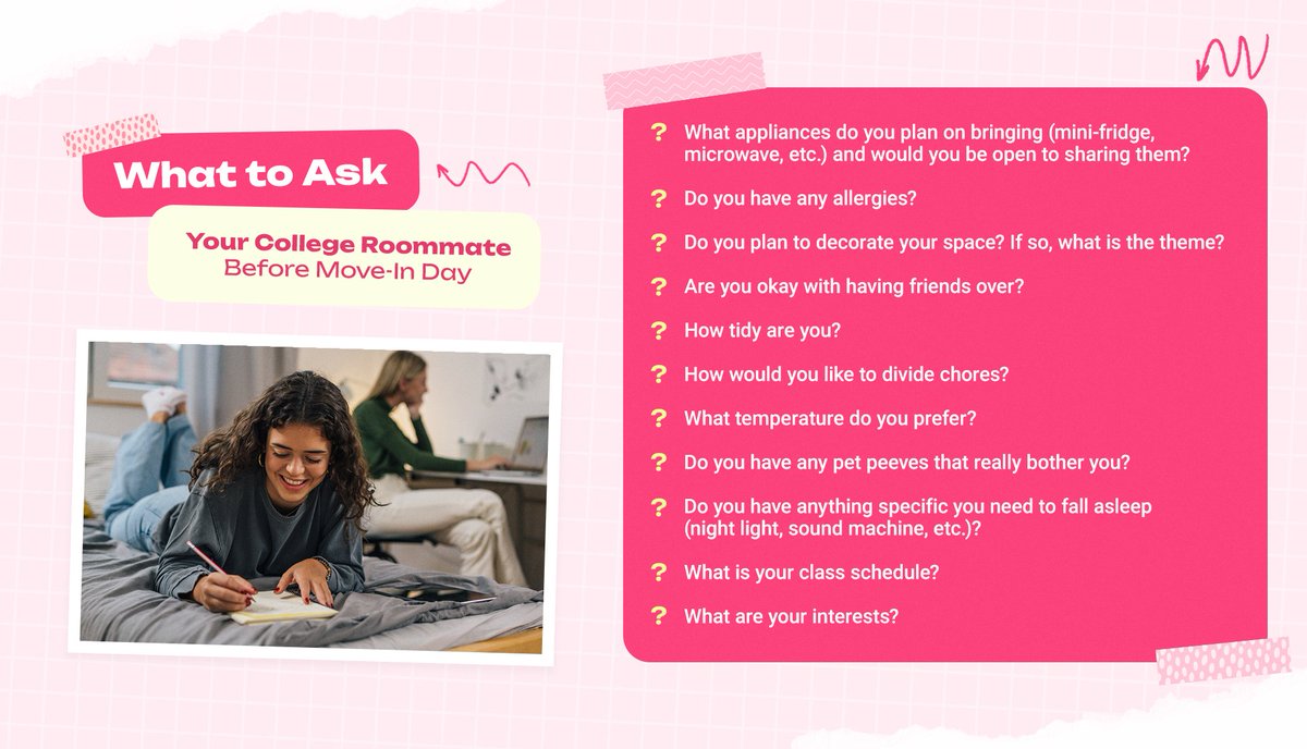 MyBigFuture's tweet image. Make sure to connect with your future #college roommate this summer to ensure an effortless move-in.
