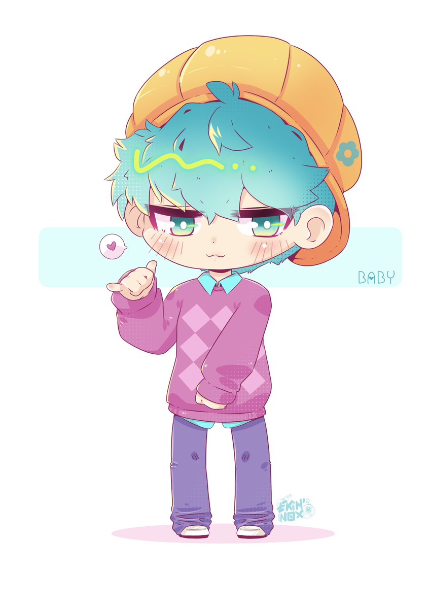 EkihNox's tweet image. Sometimes I draw "humans".
#kpopdemonhunter #KPopDemonHunters #babysaja #baby #SajaBoys #イラスト