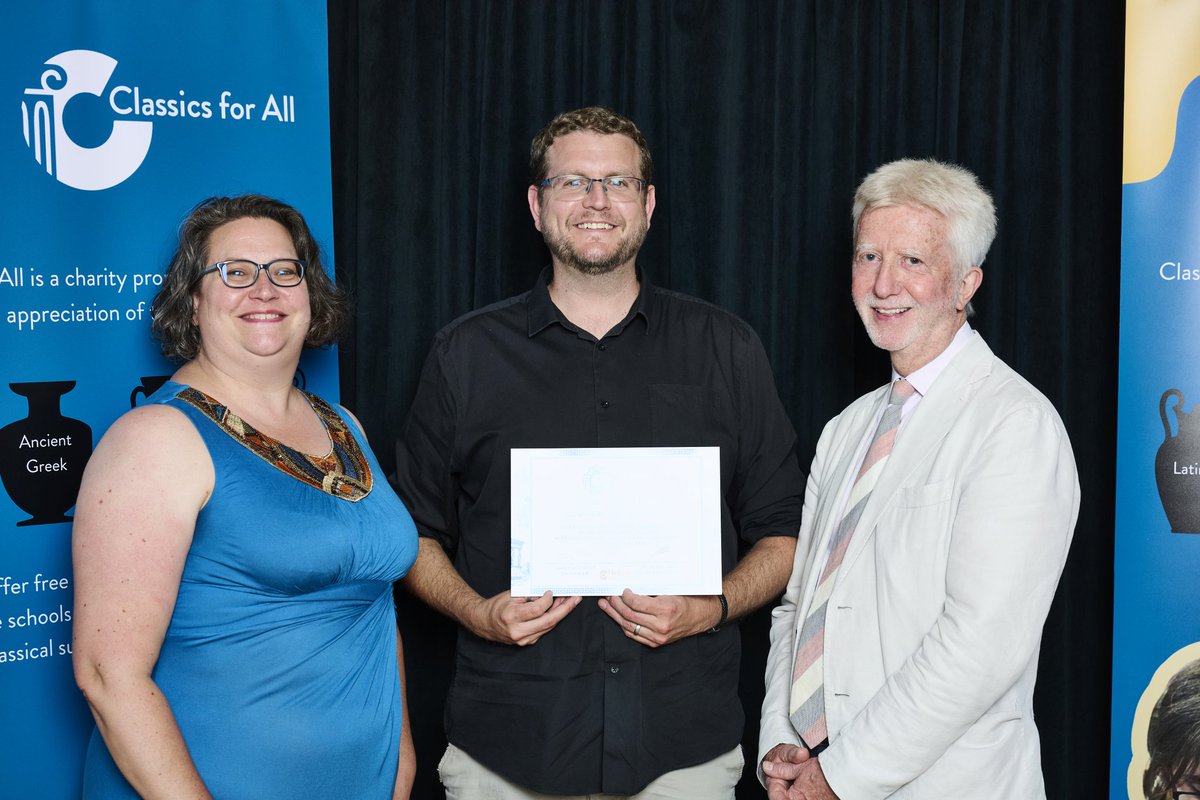 Falconer82's tweet image. Thrilled @truro_college has won the Southwest @classicsforall Impact Award Outstanding Achievement in Introducing Classics! Recognising the incredible work of the Classics programme and its course lead…me!
Proud to be making the ancient world accessible…classicsforall.org.uk/news-and-event…