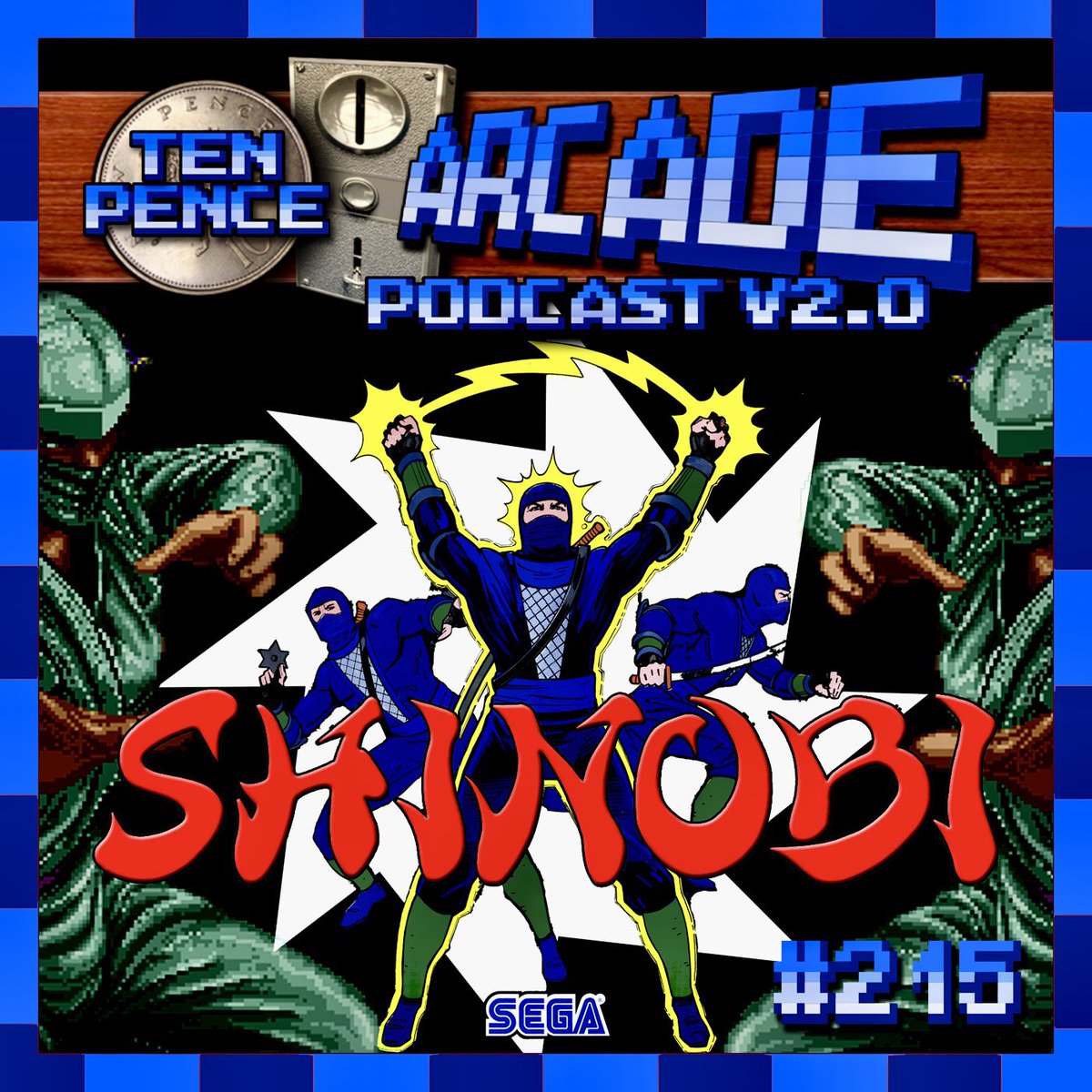 Ten Pence Arcade No. 215 out! Shinobi.
From here:
tenpencearcade.com/e/ten-pence-ar…
And on your favourite podcast app.

DISCUSSED IN THIS EPISODE
Dangling baked beans from your eye brows.
Being born a Mekon.
GET TO THE FISH MISSION!
Easy on the eye, easier on both eyes.
Keep playing until
