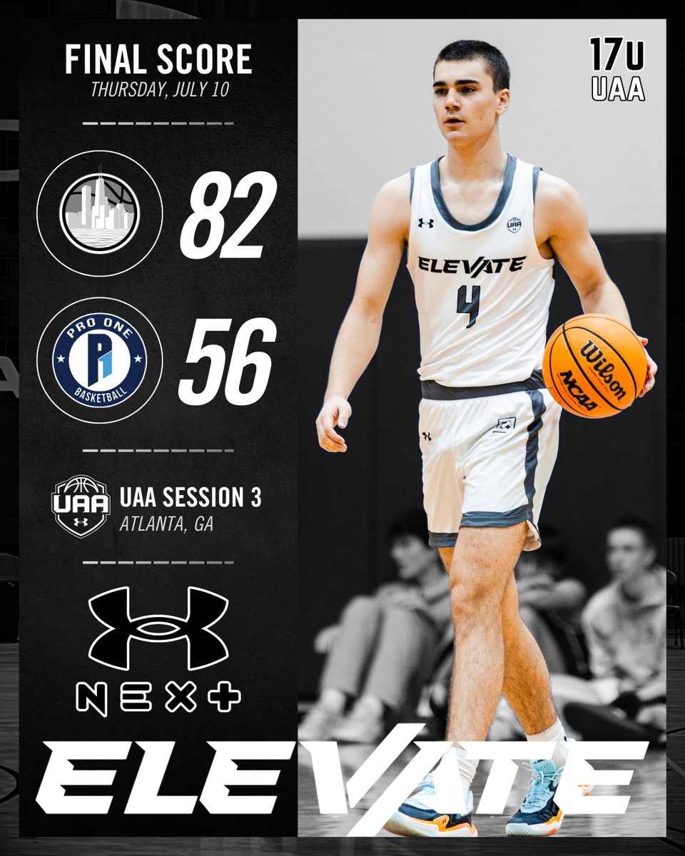 17u UAA close out Day 1 in Atlanta with a big win over Pro One!

Christopher Kirkpatrick – 27p
Andrew Jensen – 16p
Hudson Scroggins – 10p
Jordan Williams – 10p

<a href="/UANextBHoops/">Boys UAA</a> #ElevateUAA
