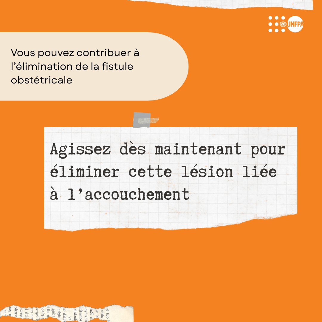 UNFPA Burkina Faso (@unfpabf) on Twitter photo Garantir aux femmes et filles un accès à des soins de santé sexuelle et reproductive, c’est prévenir la #FistuleObstétricale, protéger la dignité et sauver des vies.
👉 Ce n’est pas un privilège. C’est un droit.
Agissez avec @UNFPABurkina dès maintenant pour #EndFistula
<a href="/onubf/">ONU Burkina Faso</a> Garantir aux femmes et filles un accès à des soins de santé sexuelle et reproductive, c’est prévenir la #FistuleObstétricale, protéger la dignité et sauver des vies.
👉 Ce n’est pas un privilège. C’est un droit.
Agissez avec @UNFPABurkina dès maintenant pour #EndFistula
<a href="/onubf/">ONU Burkina Faso</a>