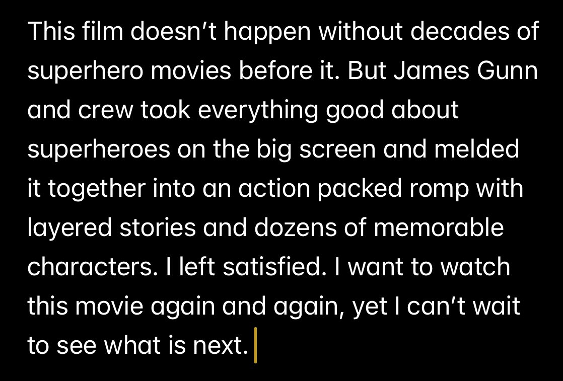 TMtalkscomics's tweet image. The most fun I’ve ever had in a movie theater.
@Superman
@JamesGunn
@DCOfficial