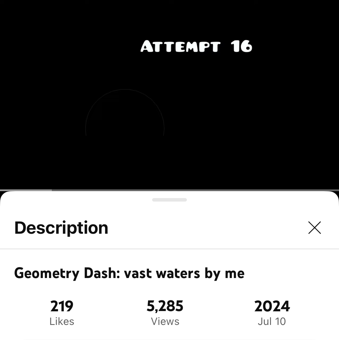 hello twitter. my geometry dash levels are 3 and 1 today 🥲 thank you for your continued support! i will be streaming on twitch tonight to give myself a pat on the back