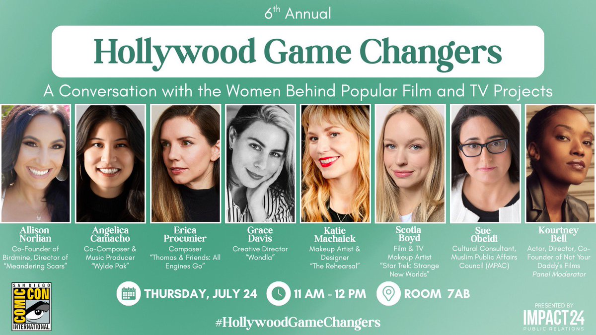 We’re going to <a href="/Comic_Con/">Comic-Con International</a> ! Excited to be on #HollywoodGameChangers panel - Pull up! #SDCC2025