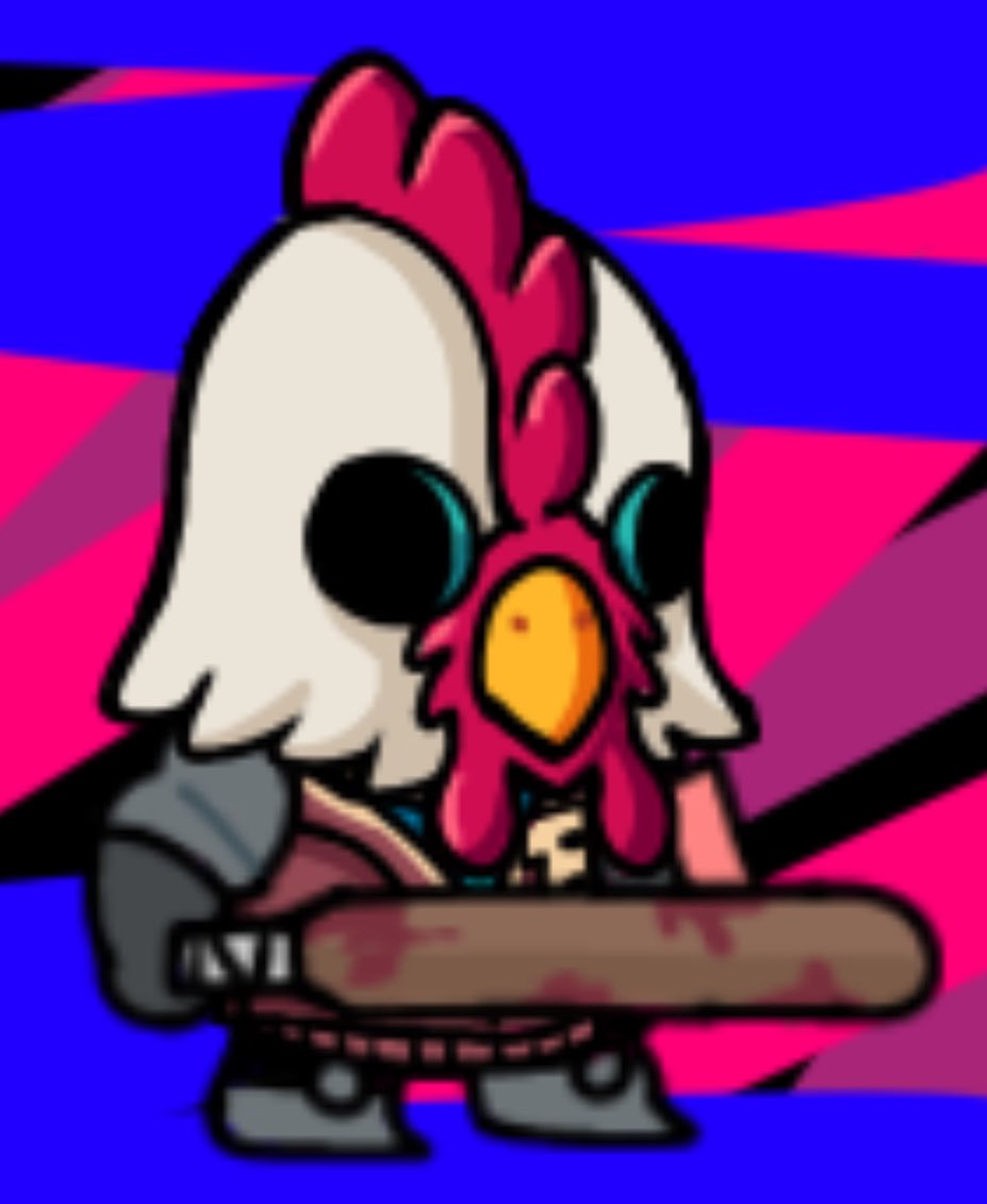 OmniCosmo (@omnicosmo) on Twitter photo <a href="/thebehemoth/">The Behemoth</a> Had to make the other Chicken for the game made by a chicken #hotlinemiani <a href="/thebehemoth/">The Behemoth</a> Had to make the other Chicken for the game made by a chicken #hotlinemiani