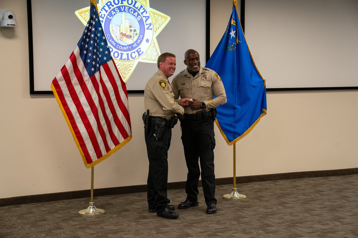 Earlier today, we hosted a Pins and Promotions ceremony here at LVMPD Headquarters!

Dozens of employees were honored for their years of dedicated service, including some with over 30 years on the job, and for their well-earned promotions.

Congratulations to all! We’re proud of