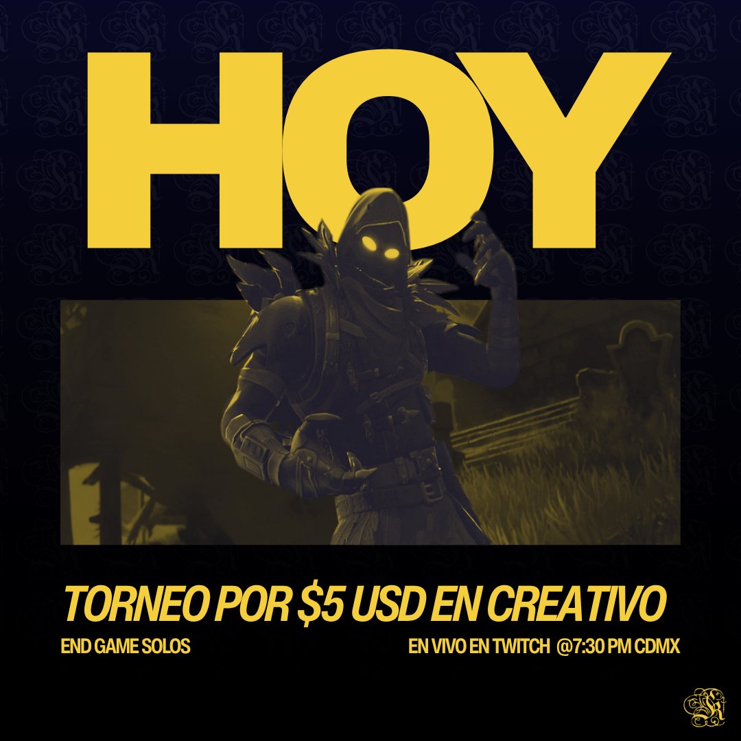 👑TORNEO EN END GAME CREATIVO POR $5 USD

REQUISITOS:

✅Like y RT
✅Follow en X y Twitch (Twitch en la bio)

nos vemos en Twitch!