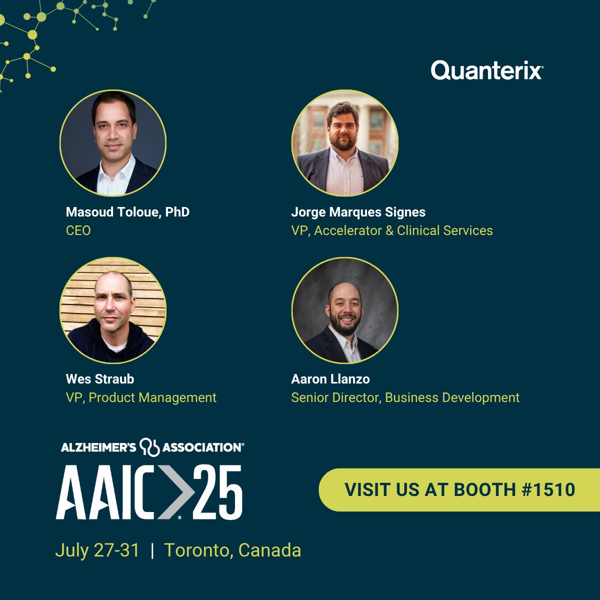 QuanterixSimoa's tweet image. Attending AAIC 2025?
Let’s connect and explore how we can support your research.
Learn more: bit.ly/3Gsdm6x
#AAIC2025 #alzheimersdisease #biomarkers