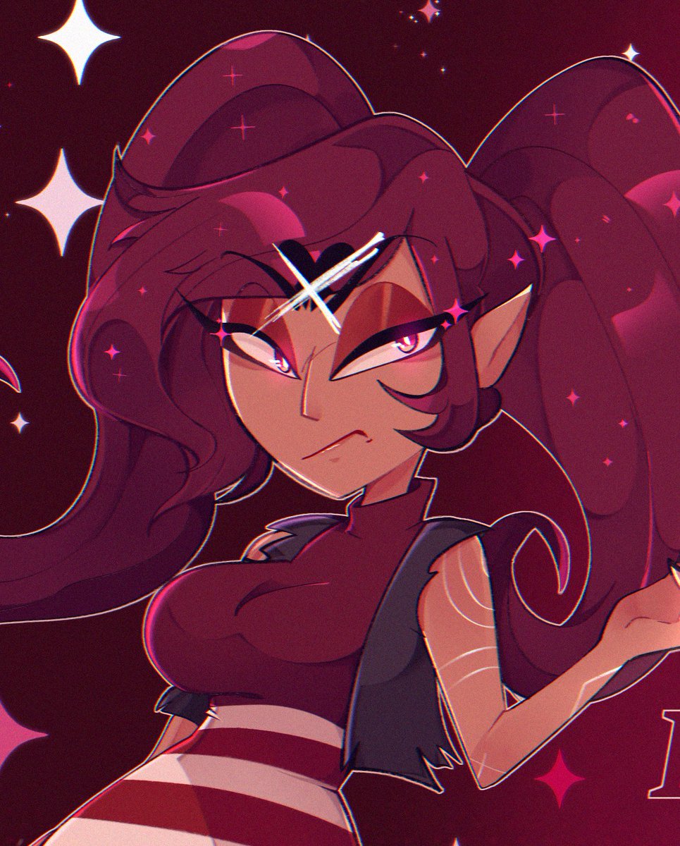 kaylefth's tweet image. Some things happened in my life that left me in a deep depression, but today I feel ready to come back here on X! I drew a human version of Barbie Wire
I love her!!! 
#HelluvaBossFanart #helluvaboss #BarbieWire