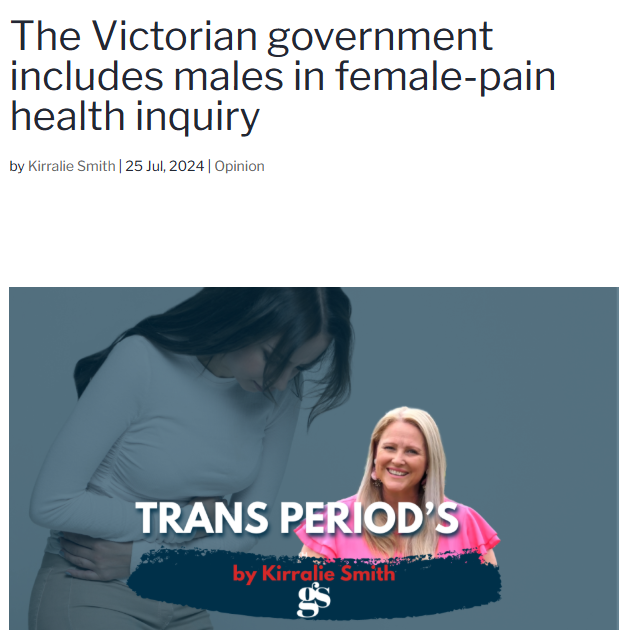 👀ICYMI: Costumes, drugs and surgery that mask a man’s maleness do not change his reproductive system from male to female and he will never understand or experience what it is to have a female reproductive system.

Article | GoodSauce.news/the-victorian-…