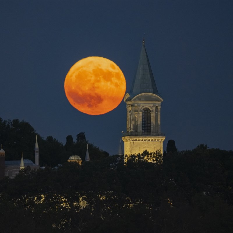 Geyik Dolunay'ı İstanbul'da görüntülendi.