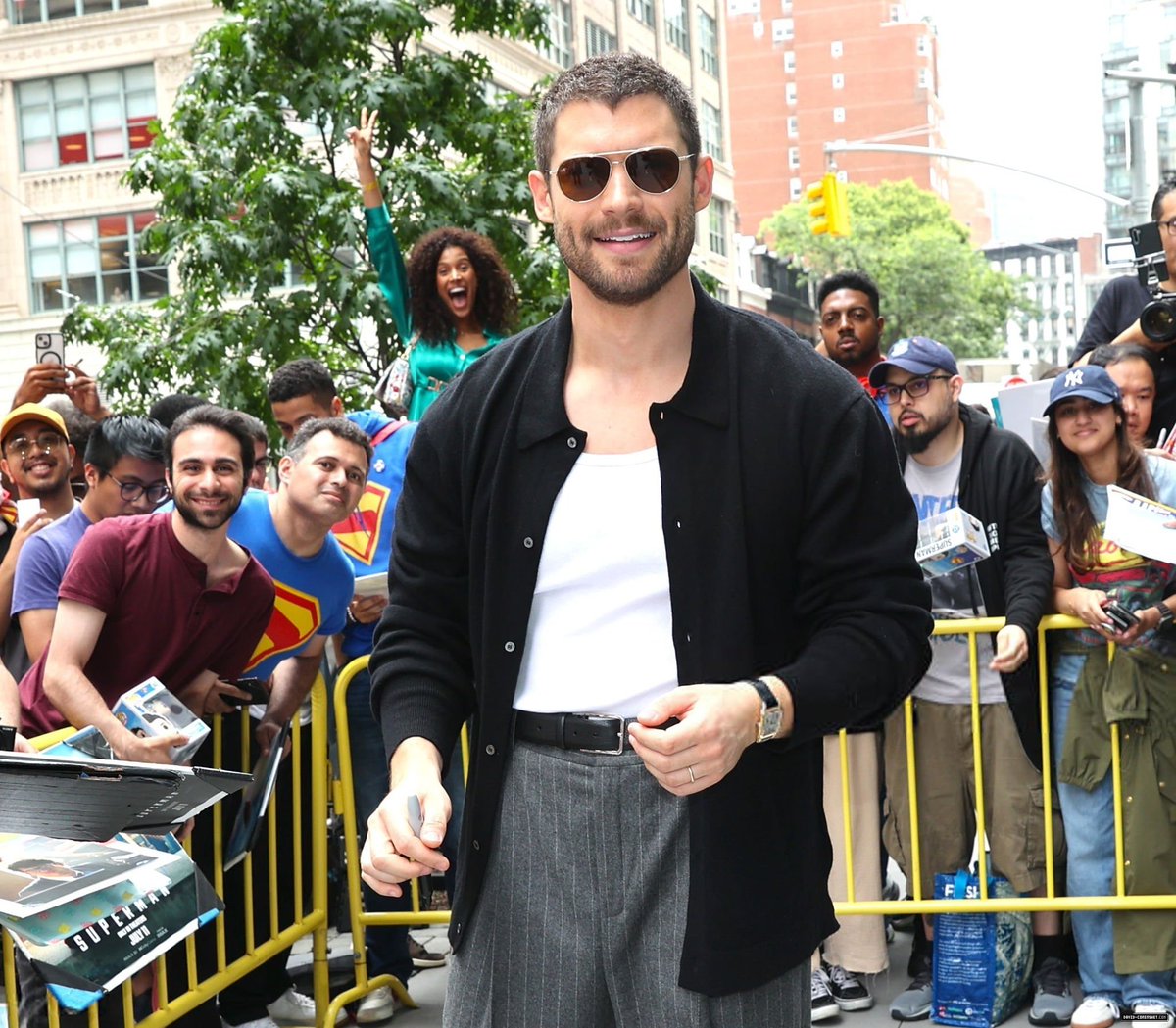 dcorenswetcom's tweet image. 📸 David Corenswet is seen on July 10, 2025 in New York City.