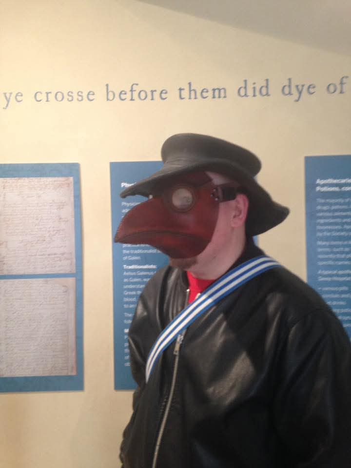 Phil Darlington (@phillipmichaeld) on Twitter photo Very interesting programme about The Plague of 1665 on <a href="/channel5_tv/">Channel 5</a>. Seeing <a href="/RobbieRinder/">Rob Rinder</a> in the Plague Mask reminded me of this photo of me wearing a Plague Mask at Newark Civil War Museum back in 2017! Suspect <a href="/RobbieRinder/">Rob Rinder</a> wore it better. Very interesting programme about The Plague of 1665 on <a href="/channel5_tv/">Channel 5</a>. Seeing <a href="/RobbieRinder/">Rob Rinder</a> in the Plague Mask reminded me of this photo of me wearing a Plague Mask at Newark Civil War Museum back in 2017! Suspect <a href="/RobbieRinder/">Rob Rinder</a> wore it better.