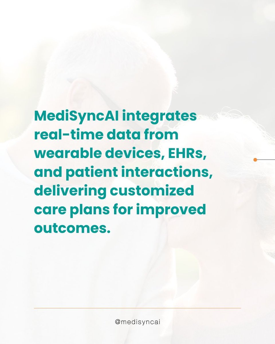 MediSyncAI's tweet image. Predict problems before they escalate.
With MediSyncAI, AI-powered insights mean fewer emergencies, lower costs, and better outcomes.
Smarter care starts here → medisyncai.com
#AIInHealthcare #PredictiveCare #MediSyncAI #HealthTech