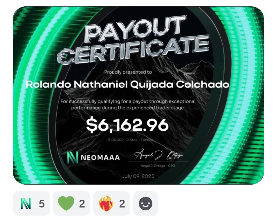 Yes, in NeomAAA it is possible. 🔥

The week isn't over yet, and we have successful payouts that demonstrate our traders' achievements. 

In our Discord channel, our users share each of them, demonstrating the trust they have in us and the commitment we provide. 💪🏼