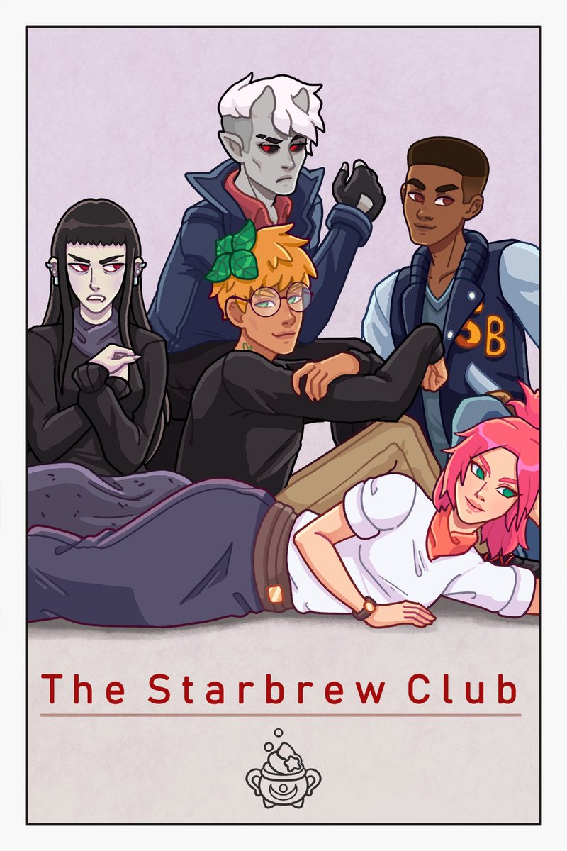 another illustration I did for #starbrewcafe !! These characters are so fun to draw i love them😭