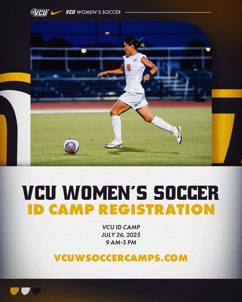 Registration for our VCU ID Camp is open!

We'll see you on July 26th👀

Register here 👉 vcuwsoccercamps.com

#LetsGoVCU