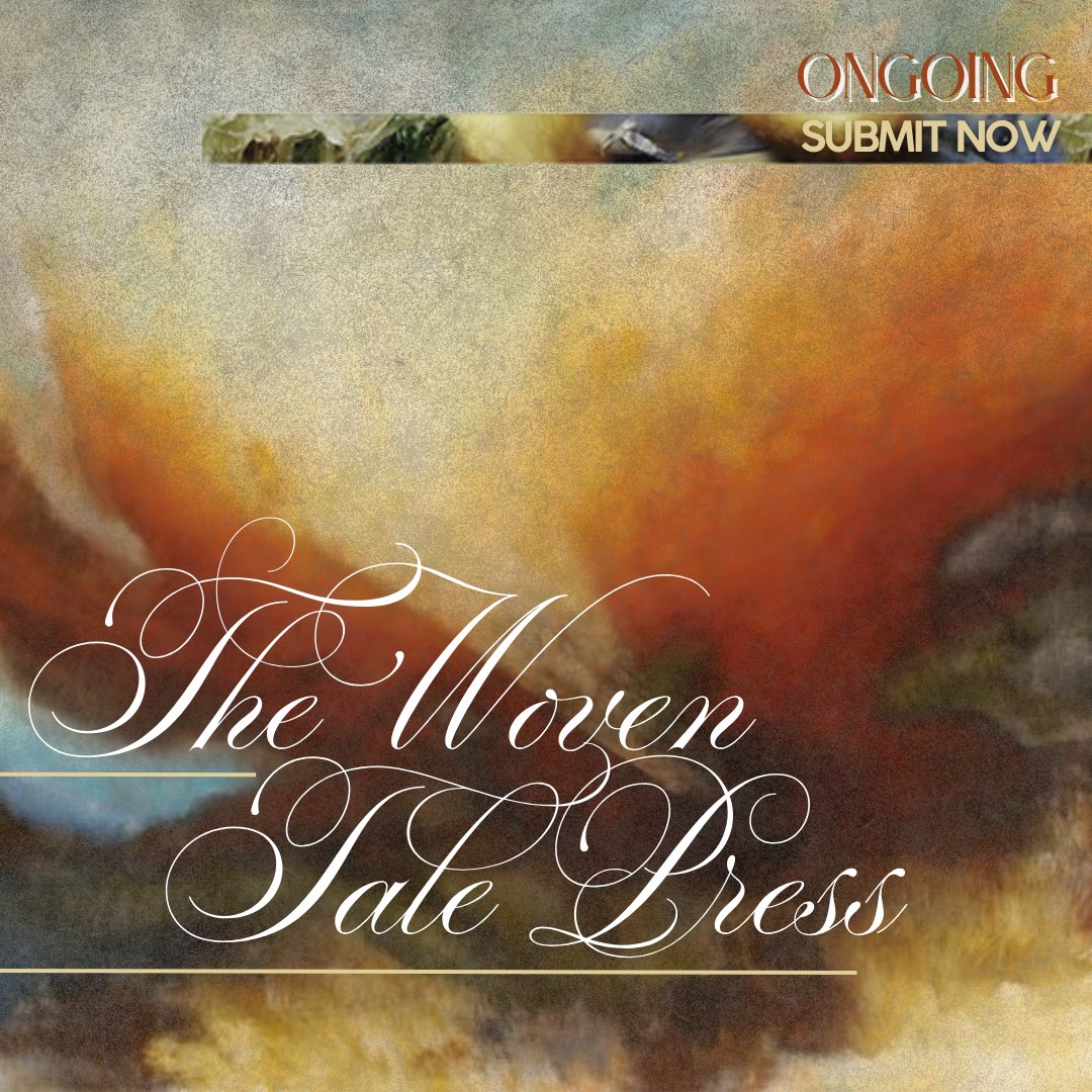 The Woven Tale Press - Seeking standout art in all mediums. Submit to The Woven Tale Press, a premier fine art magazine, featuring emerging and established artists from around the world. ONGOING. theartlist.com/submit-to-the-…

#TheArtList #TheWovenTalePress #CallToArtists #AllMediums
