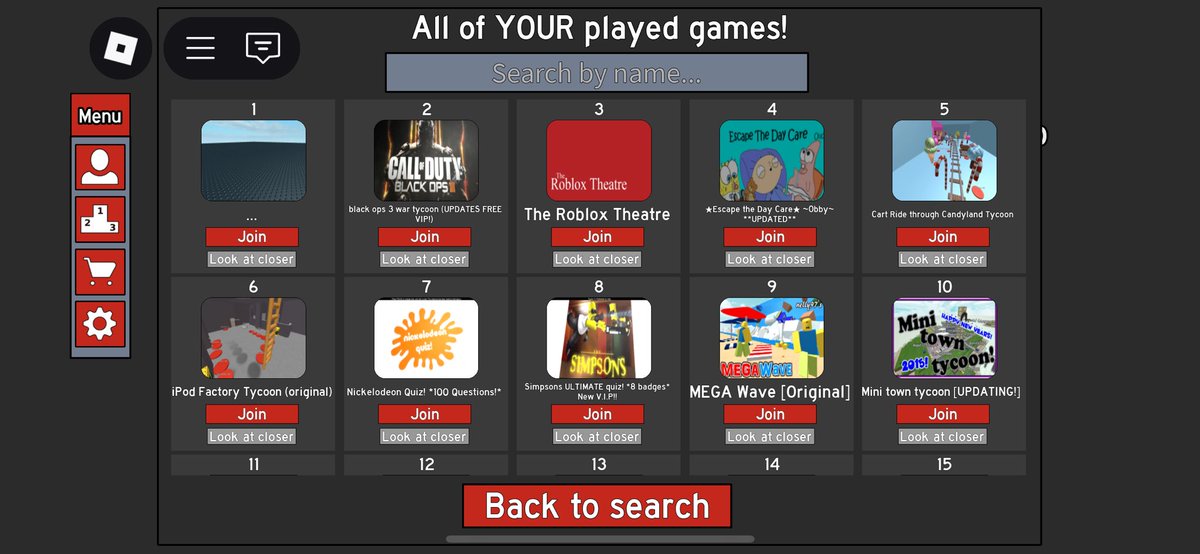 This game shows you all the games you’ve played since the start. 

I assume it pulls the badges you first owned. Correct me if I’m wrong! 🤓

Takes me back to the good days. ♥️

Game: roblox.com/games/12728300…

#roblox #robloxgames #robloxdev