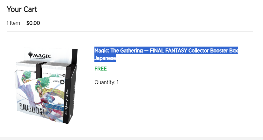 <a href="/MTG_Arena/">MTG Arena</a> 
<a href="/Wizards_Help/">Wizards Customer Support</a> 
<a href="/wizards_magic/">Magic: The Gathering</a>
Arena Direct prizes were changed without notice to Japanese Collector Boosters in Japan only, insulting players who spent time/gems for English cards. Urgently ensure Japanese players get English boxes too.