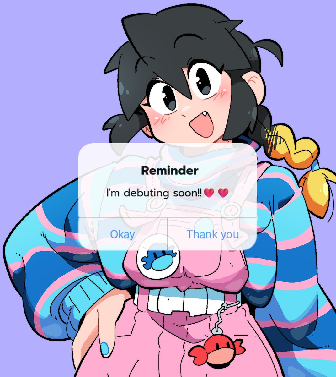 SET YOUR REMINDER, CUTIES. 🚨

MY VTUBER DEBUT IS THIS SATURDAY - JULY 12TH, 4PM CST. 🎉