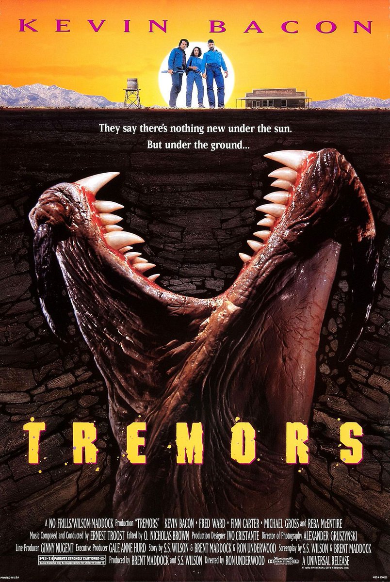 Horror at the Hyland presents...

TREMORS

35th Anniversary!
Tickets Here! hylandcinema.com/movie/tremors
July 11th - 9pm

**Event Pricing for this event - NEW! Member pricing now available!**
