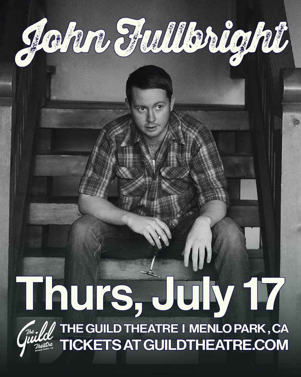 GuildTheatre's tweet image. John Fullbright's very first album, "From the Ground Up," earned him a Grammy nomination for Best Americana Album in 2012. His songs hit just as deep, a little over a decade later. Catch him live at The Guild on JULY 17!
๐๏ธ >> tixr.com/pr/x/148034
Doors 7PM // Show 8PM