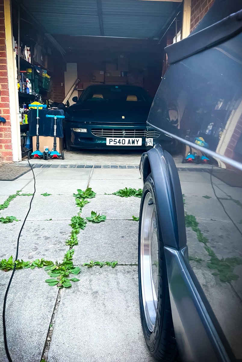 As 90s two-car garages go…

And yes I know I need to weed. Again.