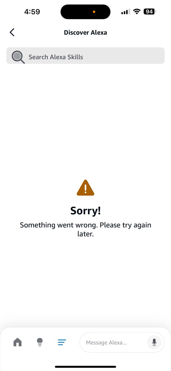 nebby719's tweet photo. @statusisdown This is what the skills tab looks like in my Alexa app on my phone. https://t.co/tY4xuGw9eB