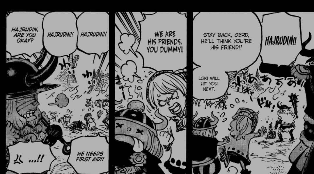 Gerd not caring one bit to help Hajrudin 👀 gerdxharudin agenda growing stronger #ONEPIECE1154