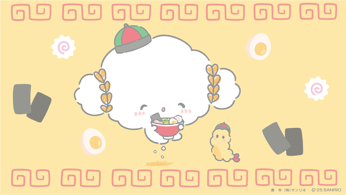 cogimyun_sanrio's tweet image. 今日はラーメンの日だみゅん・・!
おあじもトッピングもいろいろあってたのしいみゅん・・♪
#こぎみゅん #ラーメンの日