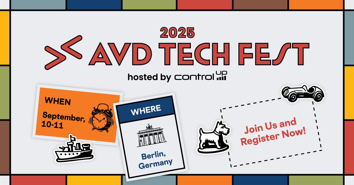 ControlUp's tweet photo. AVD Tech Fest 2025 is coming in hot – September 10–11, right in the heart of Berlin.

Two days of EUC innovation, insider strategies, and game-changing connections with the AVD community. From ground-level builds to boardroom strategies, this is your move.
https://t.co/hZ9Ma4eIYi https://t.co/tSxaMG3e4u