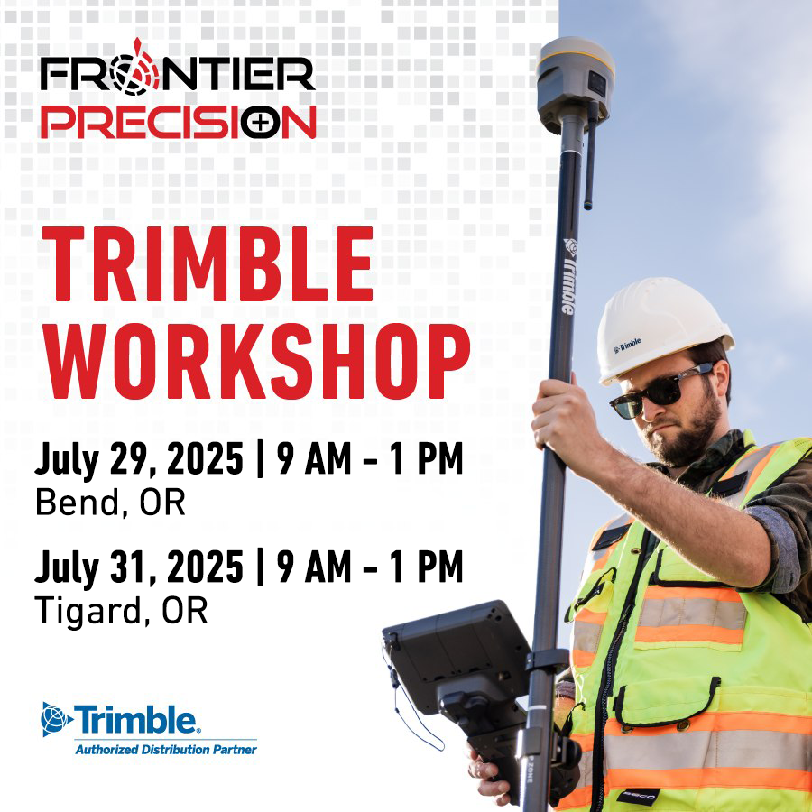 Join us for a Trimble Workshop - July 29, 2025 &amp; July 31, 2025 at TWO Oregon Locations! Topics will include: survey styles and templates, measure and stakeout methods, Q&amp;A, &amp; more!

Bend, OR: ow.ly/JKWg50WlQ4M
Tigard, OR: ow.ly/5fRW50WlQ4L

#frontierprecision #trimble