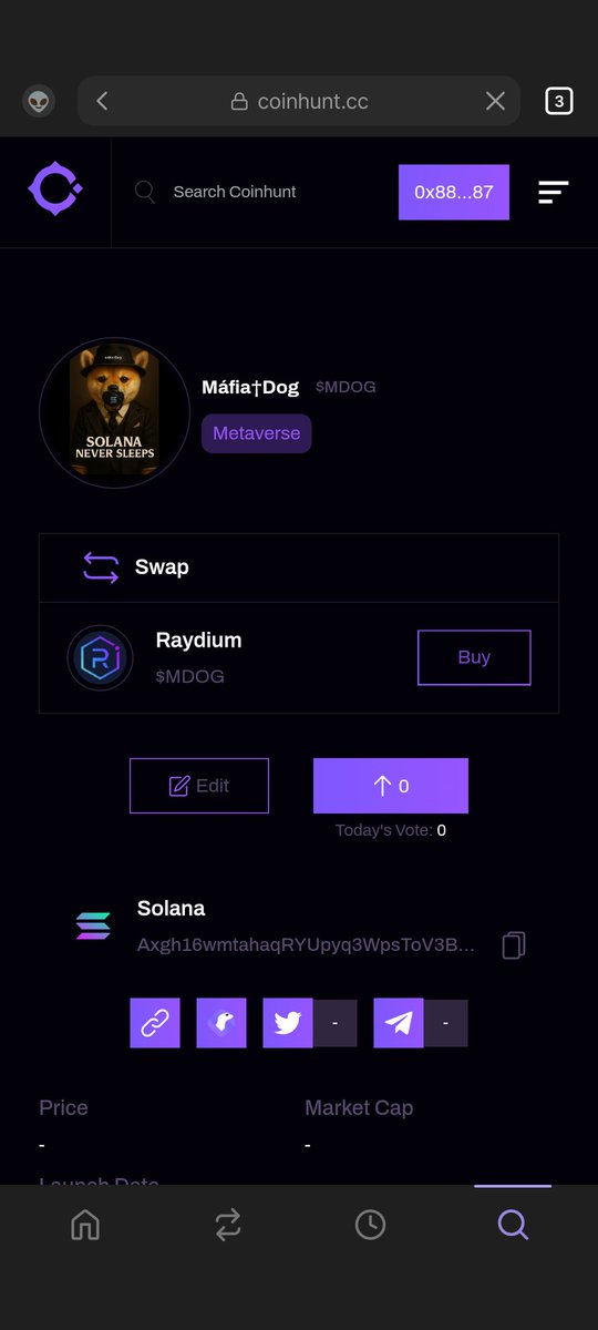 Mafiadog77's tweet photo. One more step, we need family volume! Let's make Mafiaโ Dog giant ๐ฅ#Solana #pampfun #Bitcoin #ldexcreneer #PEPE https://t.co/XN6DmQk28Y