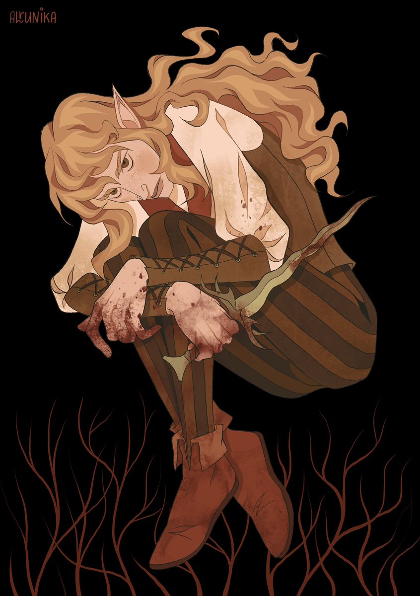 alrunika's tweet image. “…You will never be free. You will live with me and be safe for all eternity. No one but me will take care of you. No one will feed you, no one will comfort you…no one will caress you. Did you really think to kill your lord? Wake up….wake up…”
#OCs