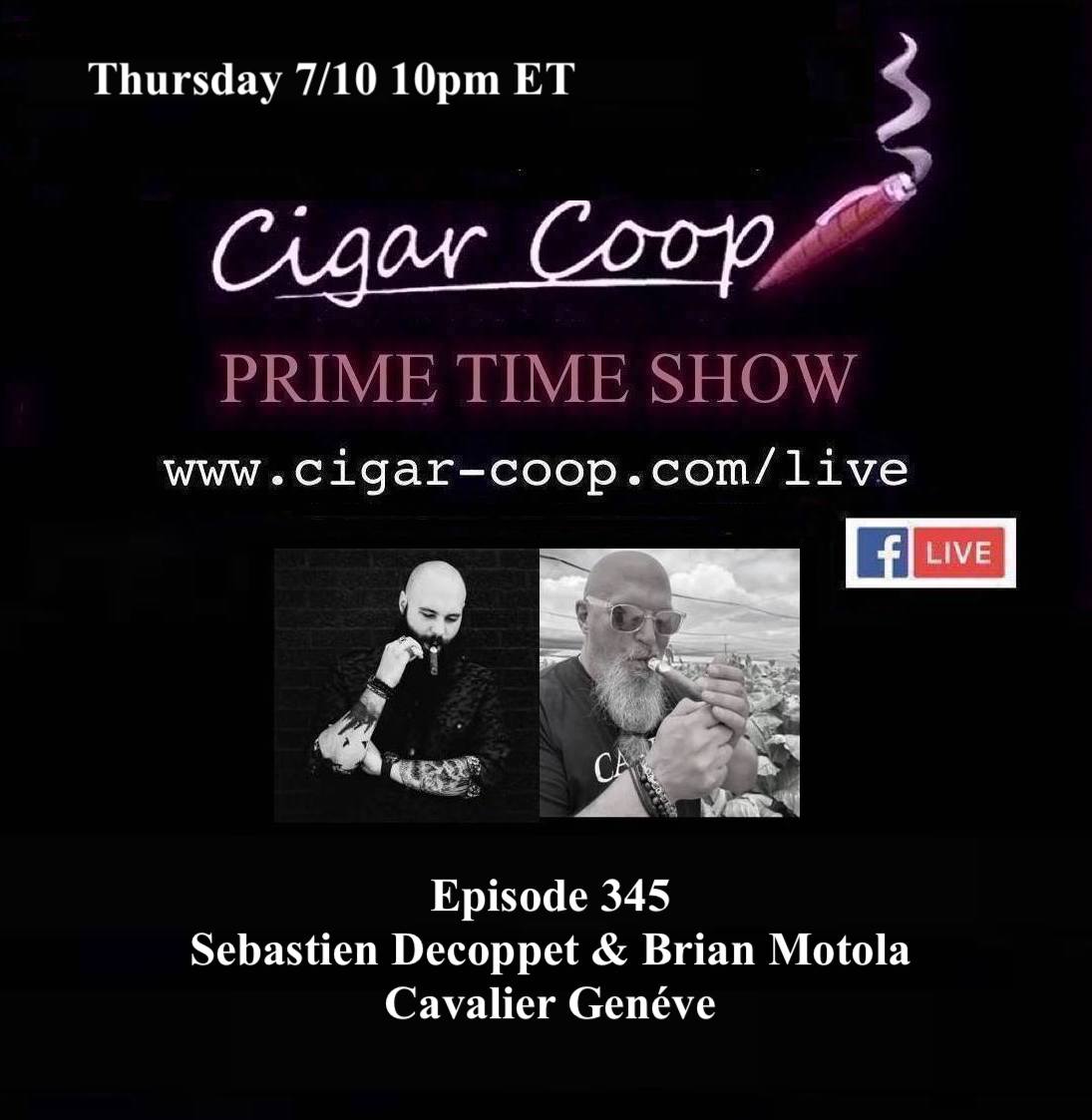 Prime Time Episode 345: Sebastien Decoppet and Brian Motola, Cavalier Genéve cigar-coop.com/2025/07/prime-… #cigar #cigars