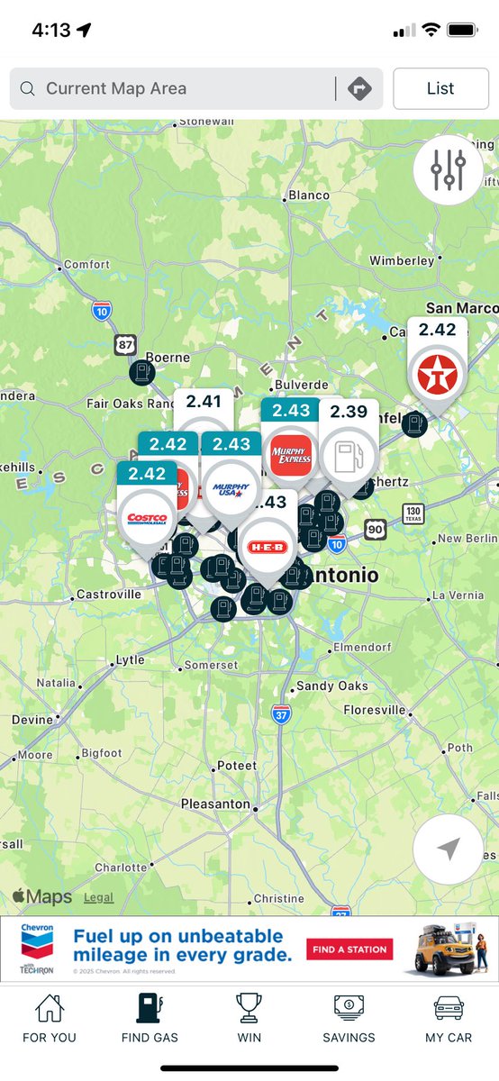 kerdawg's tweet photo. @FRANXICAN @RpsAgainstTrump Per Gas Buddy app. $2.40 in San Antonio https://t.co/mJ1TmB0kjy