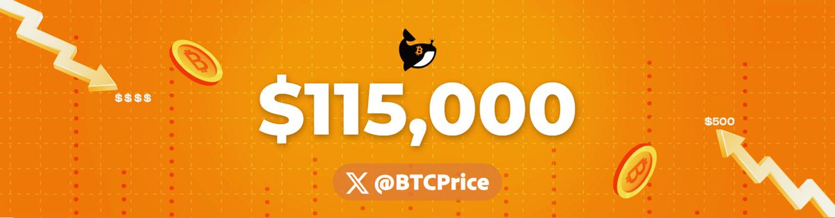 BTCPrice's tweet photo. 🟢 Bitcoin Price: $115,000 All-Time High https://t.co/UuTUJEOHEE