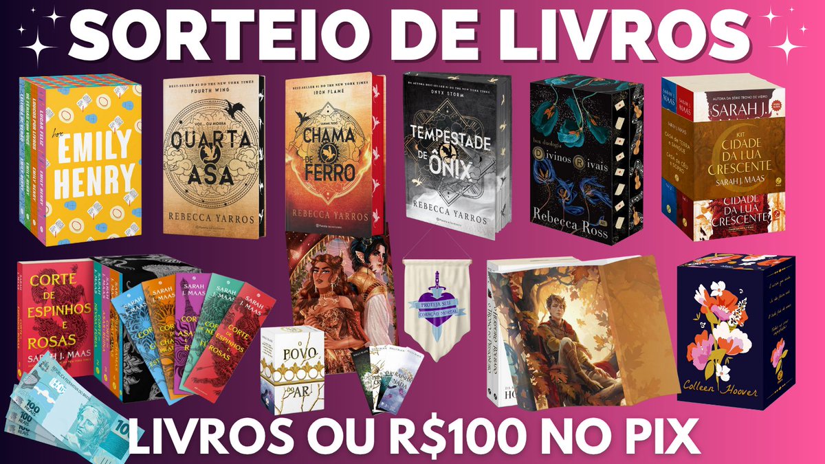 Promos de Livros | Sorteio no Fixado tweet media